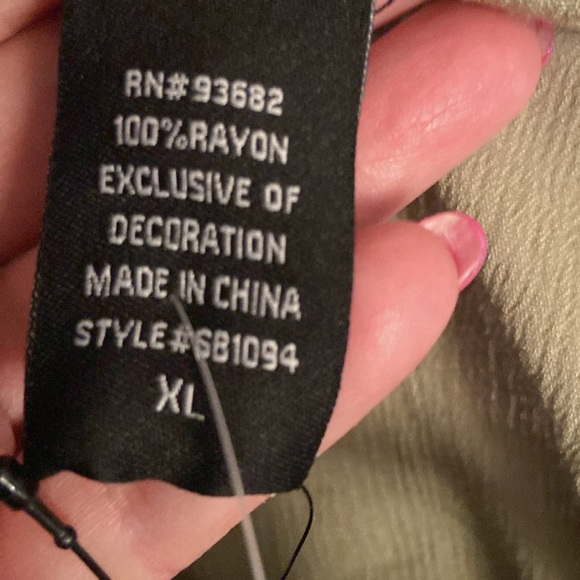 3 for $25 Gauzy Embroidered Front Peasant Top - Picture 6 of 8